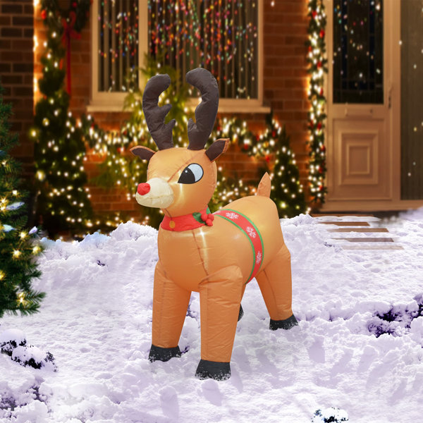 The Holiday Aisle® Deer Inflatable &amp; Reviews | Wayfair
